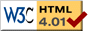  This page is certified HTML 4.01 